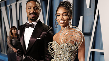 Lori Harvey and Michael B. Jordan, Red Carpet HD wallpaper