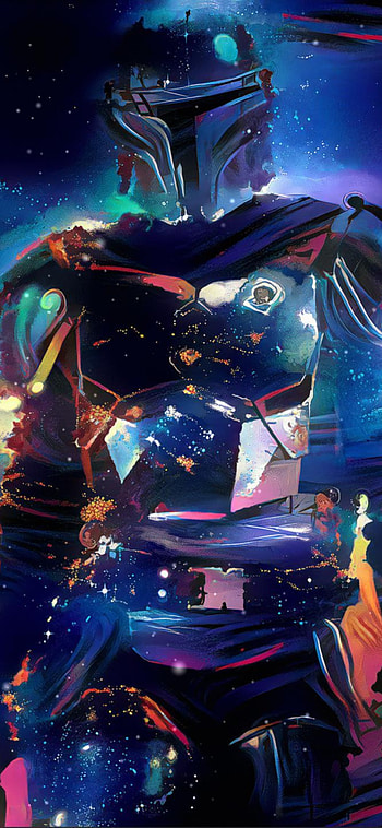 Mandalorian Space, Starwars HD phone wallpaper