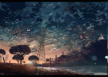 Anime Nature . Landscape , Anime background , Aesthetic HD wallpaper