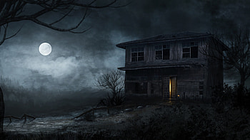 Scary place, Haunting atmosphere, Eerie shadows, Mysterious spirits HD wallpaper