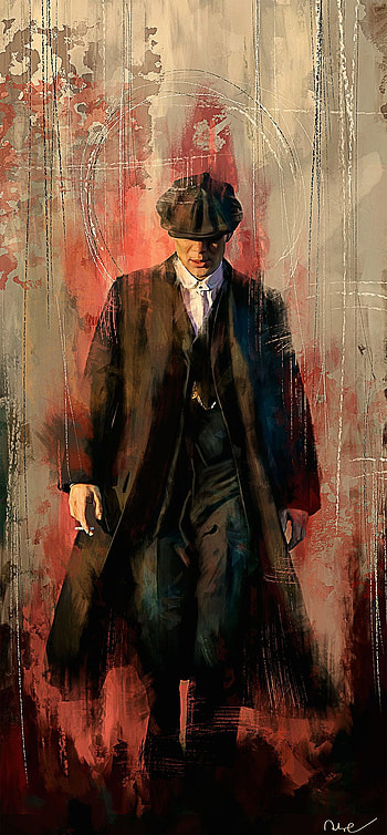 Tommy Shelby. Peaky blinders poster, Peaky blinders , Digital portrait illustration HD phone wallpaper