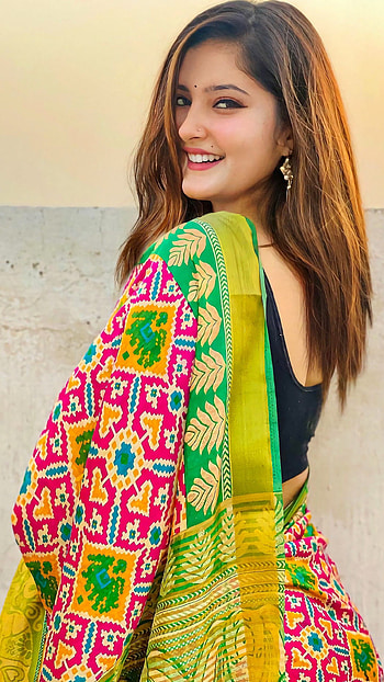 Juhi krithika, saree beauty HD phone wallpaper