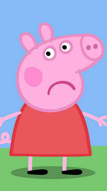 Sad peppa, peppa pig, cartoon HD phone wallpaper