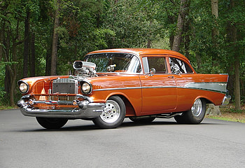 1957 Chevrolet Bel Air pro street, classic, car, chevy, 1957, bel air HD wallpaper