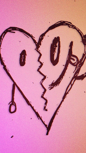 Xxxtentacion, Broken Heart, Painting HD phone wallpaper