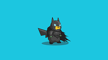Pikachu, Batman, Pokemon, pokefusion, superhero, minimal HD wallpaper