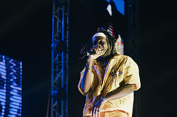 Fireboy DML, Live in concert 2021, Ayra Starr performance, Music festival highlights HD wallpaper