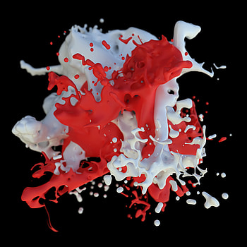 3D, Spray, Splash, Paint, Mixing, Clot HD phone wallpaper