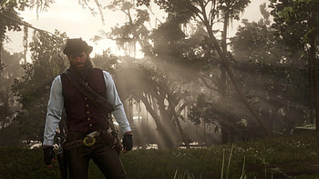 Arthur Morgan in Valentine- Red Dead Redemption 2, Red Dead Redemption 2, Arthur Morgan, cowboy HD wallpaper