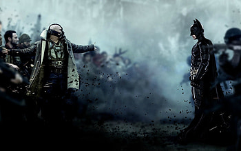 Batman vs Bane, The Dark Knight Rises HD wallpaper