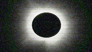2024 eclipse, eclipse, monochrome, TV, Void HD wallpaper