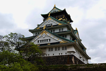 Osaka Castle, Japan, Osaka Castle HD wallpaper