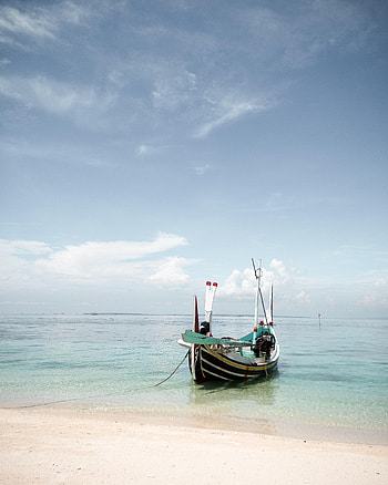 Nature, Beach, Summer, Ocean, Boat, Tropics HD phone wallpaper