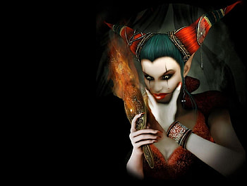 Studied Reflection, mirror, fantasy, eyes, face, elf ears, hands, hair, female HD wallpaper
