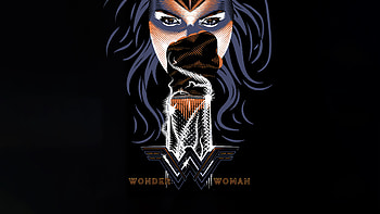 Wonder Woman Minimal Dark , wonder-woman, superheroes, dark, black, minimalism, minimalist, artist, artwork, digital-art HD wallpaper