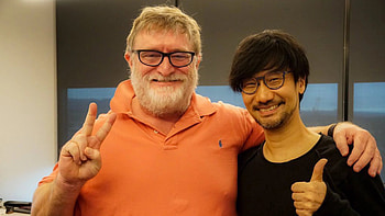 Gabe Newell (Gaming), Hideo Kojima's visit, PCGamesN HD wallpaper