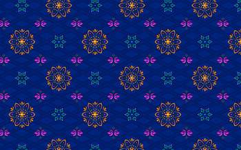 Texture, blue, pink, yellow, flower, mosaic, paper, pattern HD wallpaper