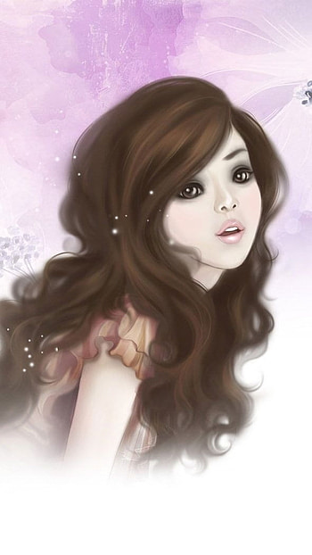Cute For Girls, Cartoon, Pretty Girl HD phone wallpaper
