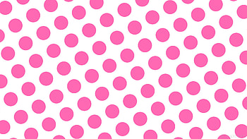white polka dots spots pink hot pink HD wallpaper