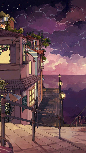 Aesthetic Anime Landscape, Anime Nature Aesthetic HD phone wallpaper