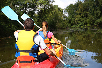 River Trave, Canoeing HD wallpaper