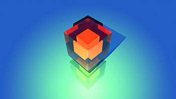 Cube, Abstract Shapes HD wallpaper