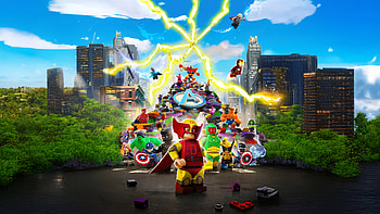 Lego Marvel Avengers Mission Demolition, lego, marvel, movies, 2024-movies, iron-man, thor, captain-america, black-widow, vision, hulk HD wallpaper