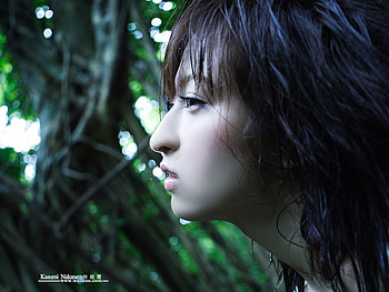 Kasumi_Nakane, lady, japan, face, kasumi, models, tree HD wallpaper