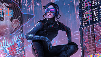 Cyberwives, cyberpunk, scifi, artist, artwork, digital-art, artstation HD wallpaper