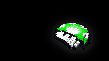 Mushroom Minecraft, minecraft, mushroom, games, dark, black, oled, video-games HD wallpaper