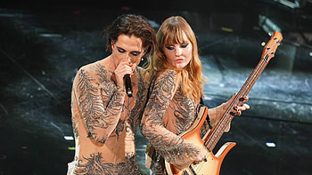 Damiano and Victoria De Angelis, Maneskin HD wallpaper