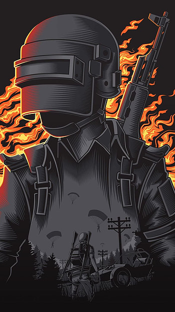 Pubg fire, pubg, battle ground HD phone wallpaper
