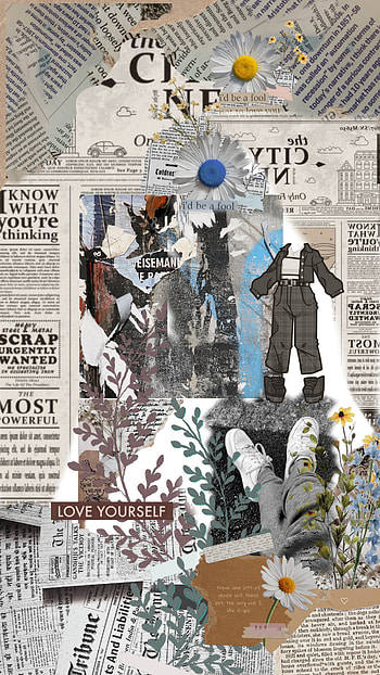 Black_news_aesthetic, aesthetic, art, collage HD phone wallpaper
