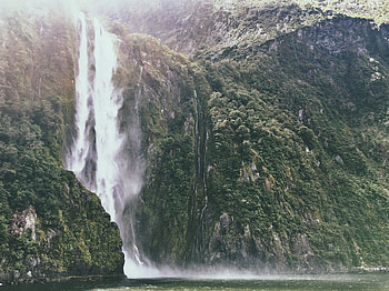 Nature, Rivers, Mountains, Waterfall, Break, Precipice HD wallpaper