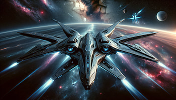 Futuristic Spaceship Speeding Through Cosmic Galaxy -, spaceship, Sci Fi, space, technology, futuristic HD wallpaper