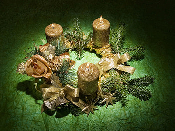 Holidays, New Year, Decorations, Candles, Christmas, Table HD wallpaper