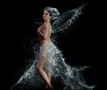 Water fairy, fairy, model, water, 3d HD wallpaper
