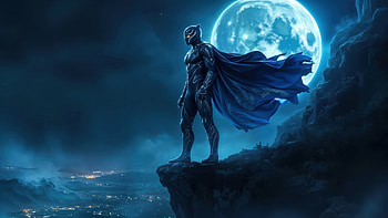 Black Panther Panther Throne Protector, black-panther, superheroes, artwork, art, digital-art, ai HD wallpaper