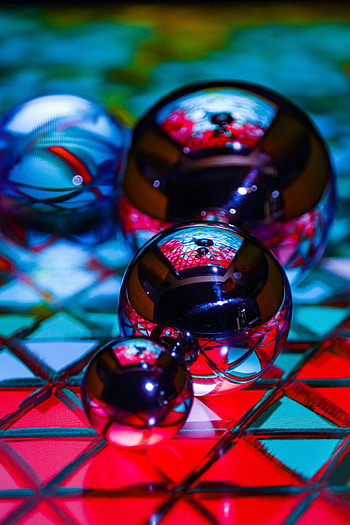 Reflection, Miscellanea, Miscellaneous, Metal, Balls HD phone wallpaper