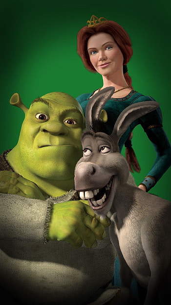 Shrek and Fiona, Animated movies, Cartoon love HD phone wallpaper