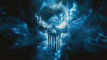Punisher Emblem Through Smoke, the-punisher, punisher, artwork, logo, digital-art, superheroes HD wallpaper