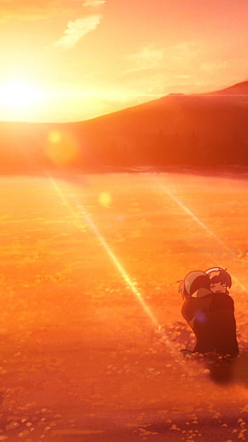 Sun set view, anime, clannad after story HD phone wallpaper