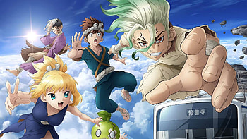 Dr.STONE Anime, Science vs Stone, Post-apocalyptic world, Mind-bending plot HD wallpaper