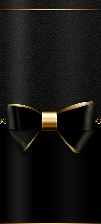 Luxury Ribbon, gold, tints and shades, curve, symmetry, metal, Black HD phone wallpaper