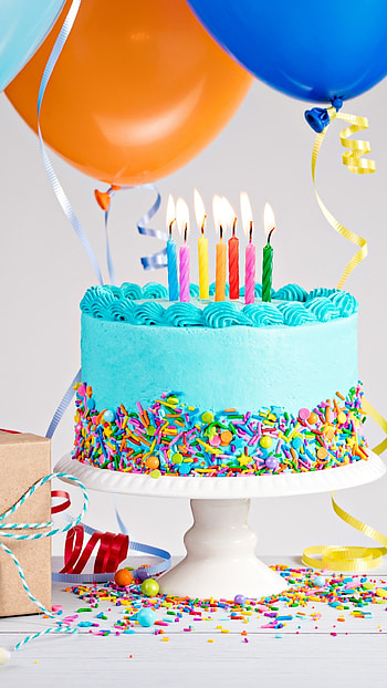 Happy Birtay, Cake, Background HD phone wallpaper