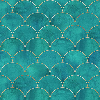 Goncalves mermaid fish, Scale wave design, Luxurious decor, Mercer41 brand HD phone wallpaper