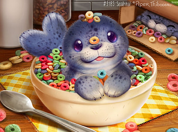 Sealreal, seal, piper thibodeau, fantasy, creature, art HD wallpaper