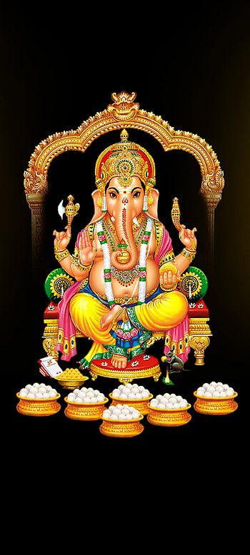 Load Ganesh 3, serveware, art, God, ganesh chaturthi HD phone wallpaper