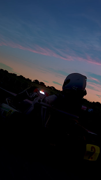 Karting At the Sunset Gloom, Assetto Corsa, sunshine, motorsport HD phone wallpaper