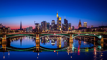 bridge in germany, river, city, bridge, germany, nature HD wallpaper